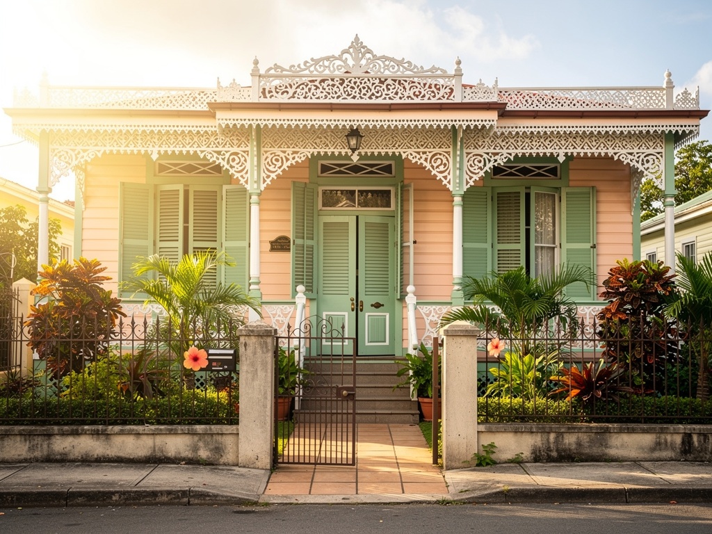 Gingerbread house facade