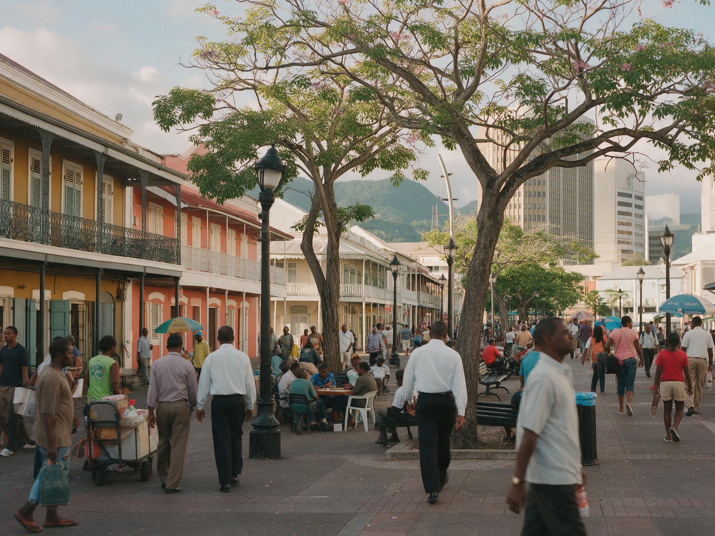 Brian Lara Promenade, downtown Port of Spain